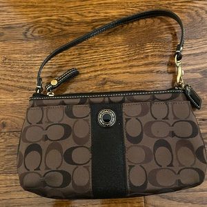 Brown Coach Wristlet
